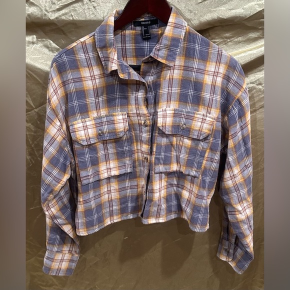 ❗️DEAL❗️2 Forever 21 Botton down flannel both size s - Picture 2 of 6